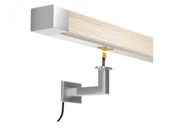 Preview: LED Handlaufhalter INOX Halter mit Loch für Led Wandhalter inkl. Abdeckrosette