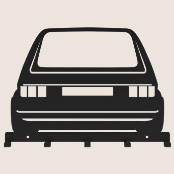 Kleiderhaken Kleiderbügel Garderobenleiste Haken Schwarz Fahrzeug aus Metall, für Eingang, Flur, Schlafzimmer, Flurgarderobe mit 5 Haken / AUTO 2