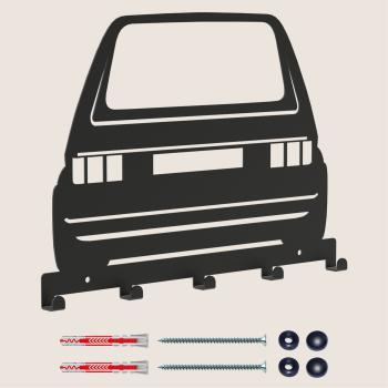 Kleiderhaken Kleiderbügel Garderobenleiste Haken Schwarz Fahrzeug aus Metall, für Eingang, Flur, Schlafzimmer, Flurgarderobe mit 5 Haken / AUTO 2