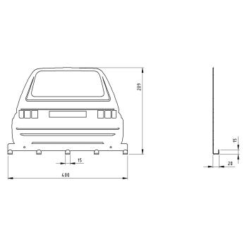 Kleiderhaken Kleiderbügel Garderobenleiste Haken Schwarz Fahrzeug aus Metall, für Eingang, Flur, Schlafzimmer, Flurgarderobe mit 5 Haken / AUTO 2