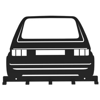 Kleiderhaken Kleiderbügel Garderobenleiste Haken Schwarz Fahrzeug aus Metall, für Eingang, Flur, Schlafzimmer, Flurgarderobe mit 5 Haken / AUTO 2