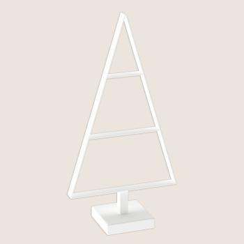 50cmTannenbaum aus Metall künstlich Weihnachtsbaum Christbaum Edel Weiss Loft matt mit Ständer