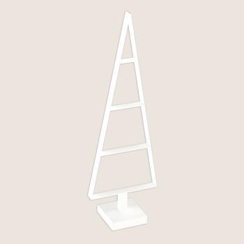 Preview: 85cm Tannenbaum aus Metall künstlich Weihnachtsbaum Christbaum Edel Weiss Loft matt mit Ständer