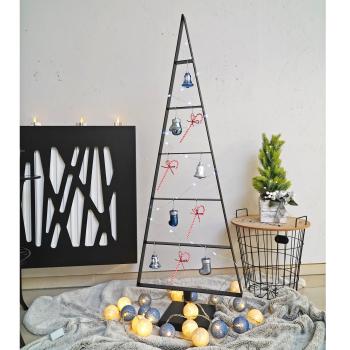 130cm Tannenbaum aus Metall künstlich Weihnachtsbaum Christbaum Edel Schwarz Loft matt mit Ständer