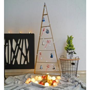 130cm Tannenbaum aus Metall künstlich Weihnachtsbaum Christbaum Edel Gold Loft matt mit Ständer