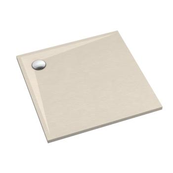 Stabilsound Plus Helio Cashmere Verbundduschwanne 90x90x3 cm, quadratisch