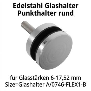 Glashalter Punkthalter Edelstahl rund | Sellon24