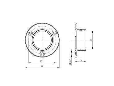 Preview: Edelstahl V2A Rohrverbinder Rohrbogen Wandanker 42,4 Rohr Verbinder Steckfitting