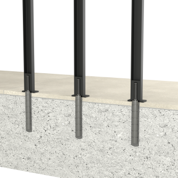 Treppengeländer Holzgeländer Stahl Schwarz Eiche Vertikal Holz Anthrazit RAL Neu