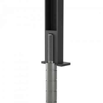 Treppengeländer Holzgeländer Stahl Schwarz Eiche Vertikal Holz Anthrazit RAL Neu