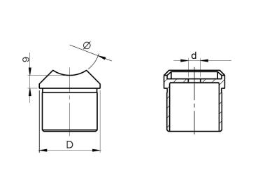 Geländerzubehör Rundrohre Flansch Rohrverbinder Handlaufhalter Endkappen V2A