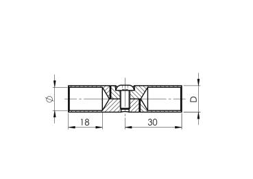 Geländerzubehör Rundrohre Flansch Rohrverbinder Handlaufhalter Endkappen V2A
