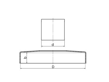 Ankerplatte Bodenflansch Ronde Bodenplatte Abdeckrosette Geländerbau Platte V2A