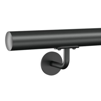 Preview: GPS-242 Wandhandlauf Schwarz RAL 9005