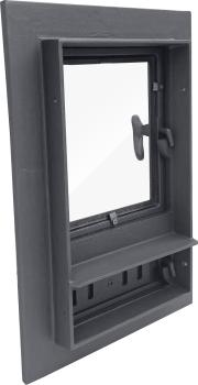 Revisionstür Backofentür Ofentür aus Gusseisen Räucherei Gußeisen Räuchereitür