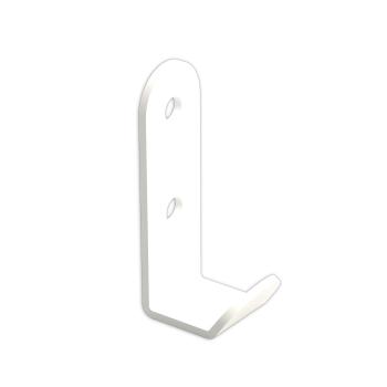 Kleiderhaken Garderobenleiste Hakenleiste Weiß aus Metall, Bügel für Eingang, Flur, Schlafzimmer, Flurgarderobe / JAVA PETIT