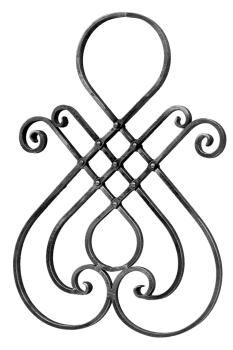 Preview: Zierornament h575, b400, 16x8mm