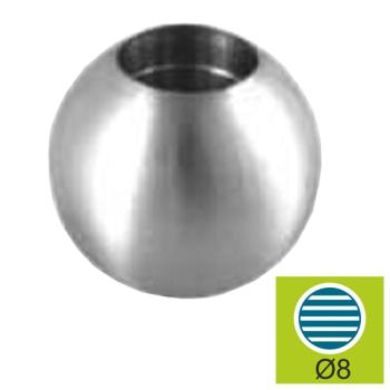 Preview: Endkappe für Füllstab AISI304, D20/d8mm