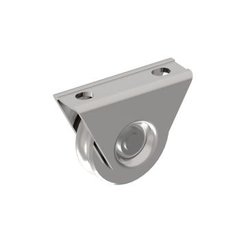 Schiebetorrolle mit Außenstützplatte und U-Rille D100