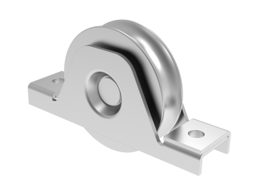 Schiebetorrolle mit Außenstützplatte und U-Rille Z