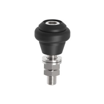 Gummi-Führungsrolle, mit Kugellager, Zn,