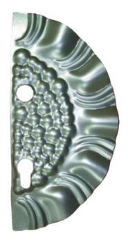 Schlossplatte – rechts 265x125, t1,2, d19, 90mm