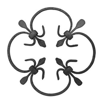 Zierornament h245, b245, 10x5mm