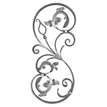 Preview: Zierornament - rechts 740x320, 16x8mm