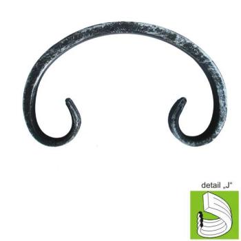 Preview: Zierelement h120, b75, 12x6mm