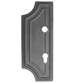 Schlossplatte – links 285x112, t2,5 d20mm, 90mm