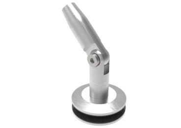 Preview: Glashalter für Vordachsystem AISI304, D60/M12mm