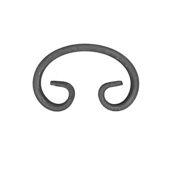 Preview: Zierelement h100, b65, 12x6mm