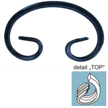 Zierelement h230, b125, 12x6mm