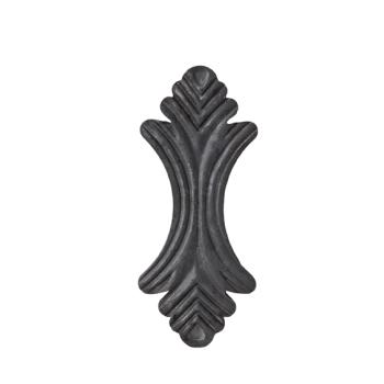 Preview: Rosette dekorativ h145, b60, t4mm