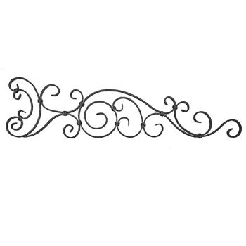 Preview: Zierornament h290, b1115, 14x6mm