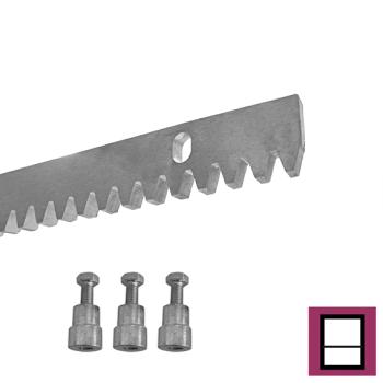 Preview: Stahlzahnstange mit Bohrungen Zn, 30x12mm, L1m,max