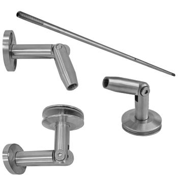 Preview: Vordachsystem ohne Glass AISI304, M12