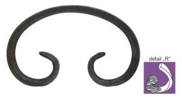 Preview: Zierelement 95x60, 12x6mm