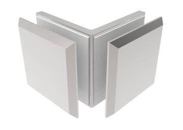 Preview: Glashalter, Zamak, 90°, T 8-10 mm