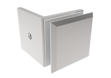 Preview: Glashalter, Zamak, 90°, T 8-10 mm