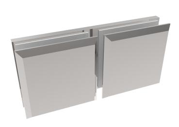 Preview: Glashalter, Zamak, T 8-10 mm