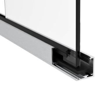 Verglasungsprofil U 35x35 mm