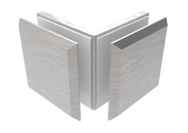 Preview: Glashalter, Zamak, 90°, T 8-10 mm