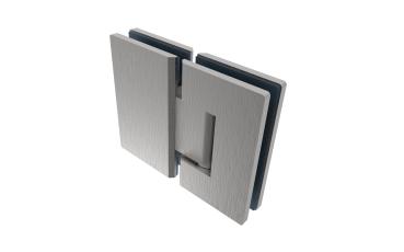 Preview: Glastürscharnier +/- 90° - Montage Glas/Glas AISI3