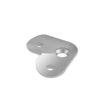 Preview: Handlaufhalteplatte AISI316, D48,3mm/90st°