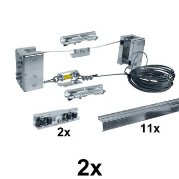 Teleskop-Schiebetor-System, max 15m, dreiteilig