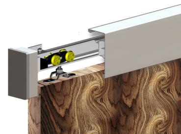 Preview: Holztür - Schiebetür System - Oberführung AL 60kg
