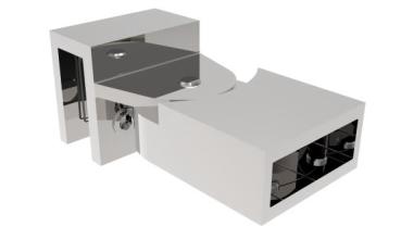 Preview: Beschlag für Stange Edelstahl