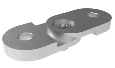 Anschraubplatte auf Handlaufhalter