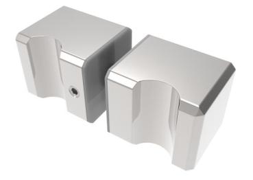 Griff an der Glastür 30x30mm